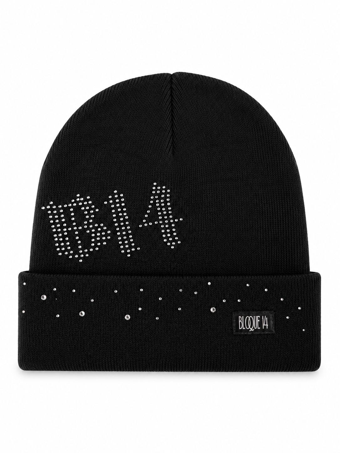 GORRO BEANIE CON EL LOGO B14 CON BRILLANTES – BLOQUE 14