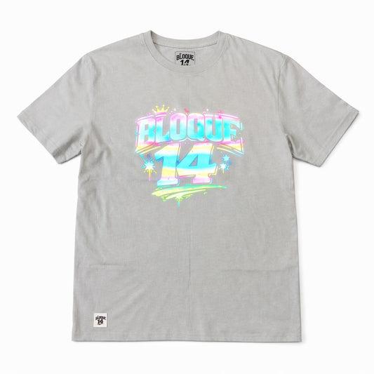 POLERA BLOQUE 14 HOLOGRAPHIC GRIS