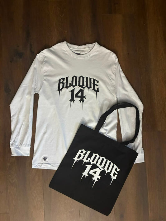 BLOQUE 14 LONG SLEEVE #2 TEE + TOTEBAG BLOQUE14